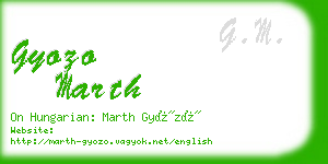 gyozo marth business card